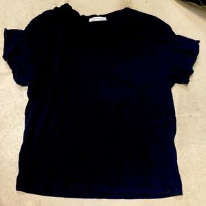 Zara trafaluc size small black shirt sleeve shirt womens tip tank top